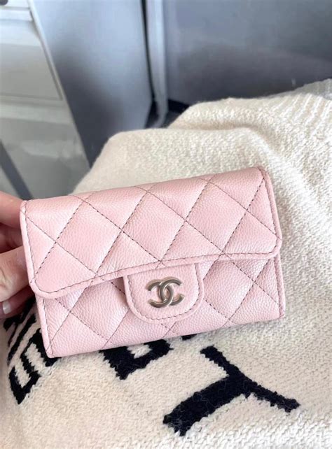 light pink chanel wallet